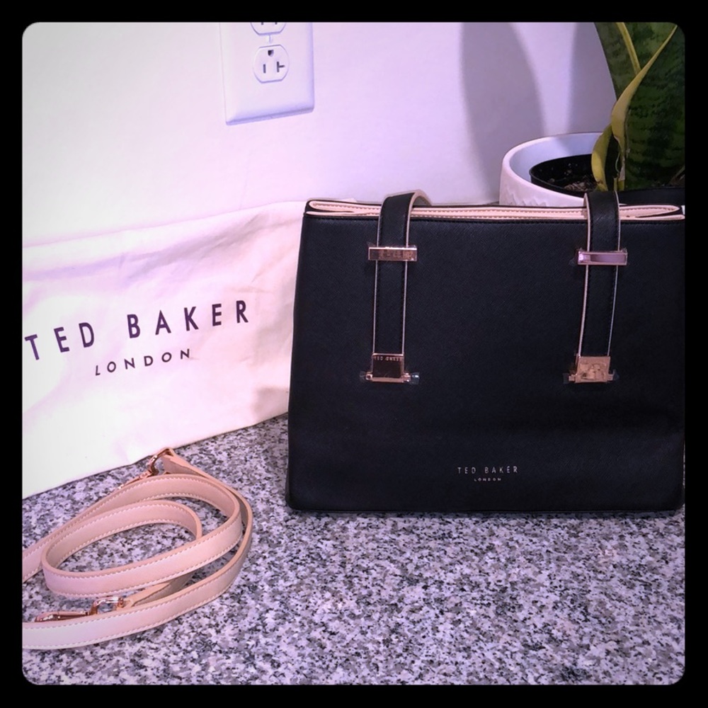 Ted Baker Julieet Small Black Leather Tote